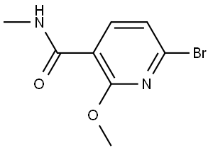 6-Bromo-2-methoxy-N-methyl-3-pyridinecarboxamide Structure