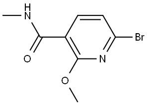 6-Bromo-2-methoxy-N-methyl-3-pyridinecarboxamide,2704954-87-8,结构式