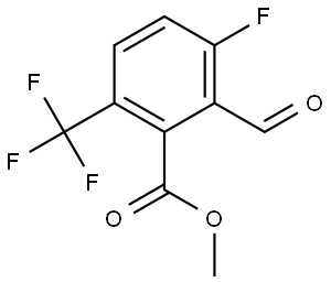 Methyl 3-fluoro-2-formyl-6-(trifluoromethyl)benzoate Structure