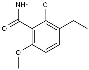 2-Chloro-3-ethyl-6-methoxybenzamide 结构式