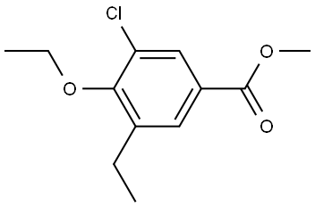 Methyl 3-chloro-4-ethoxy-5-ethylbenzoate Struktur