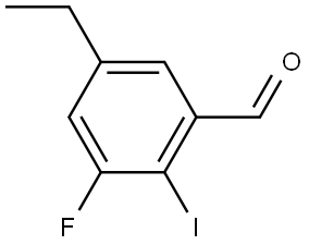 5-Ethyl-3-fluoro-2-iodobenzaldehyde 结构式