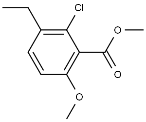 Methyl 2-chloro-3-ethyl-6-methoxybenzoate,2706251-62-7,结构式