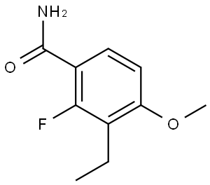 3-Ethyl-2-fluoro-4-methoxybenzamide 结构式