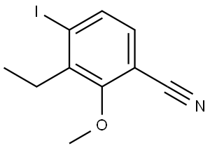 3-Ethyl-4-iodo-2-methoxybenzonitrile 结构式