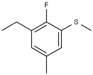 (3-Ethyl-2-fluoro-5-methylphenyl)(methyl)sulfane Struktur