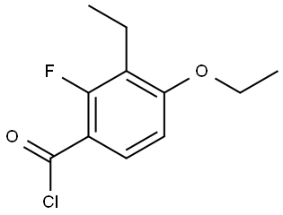 4-Ethoxy-3-ethyl-2-fluorobenzoyl chloride,2706872-09-3,结构式