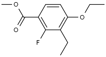 Methyl 4-ethoxy-3-ethyl-2-fluorobenzoate Struktur