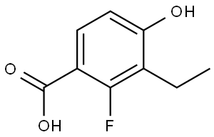 3-Ethyl-2-fluoro-4-hydroxybenzoic acid,2707608-62-4,结构式