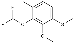 2-(Difluoromethoxy)-3-methoxy-1-methyl-4-(methylthio)benzene|