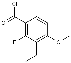 3-Ethyl-2-fluoro-4-methoxybenzoyl chloride 结构式