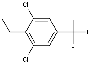 1,3-dichloro-2-ethyl-5-(trifluoromethyl)benzene Structure