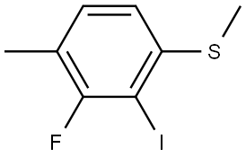 (3-fluoro-2-iodo-4-methylphenyl)(methyl)sulfane Structure