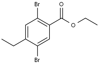 Ethyl 2,5-dibromo-4-ethylbenzoate,2708551-67-9,结构式