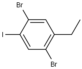 1,4-Dibromo-2-ethyl-5-iodobenzene Structure