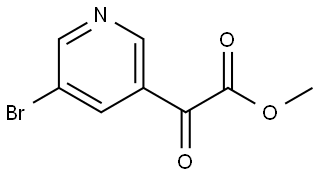 Methyl 5-bromo-α-oxo-3-pyridineacetate,2709494-71-1,结构式