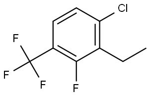 1-Chloro-2-ethyl-3-fluoro-4-(trifluoromethyl)benzene,2709656-62-0,结构式