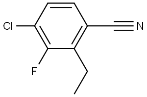 4-Chloro-2-ethyl-3-fluorobenzonitrile 结构式