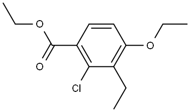 Ethyl 2-chloro-4-ethoxy-3-ethylbenzoate,2709893-94-5,结构式