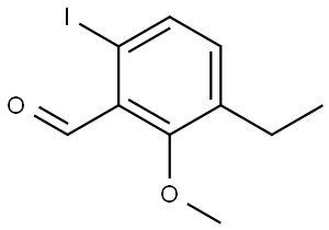 3-ethyl-6-iodo-2-methoxybenzaldehyde Structure