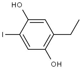 2-Ethyl-5-iodo-1,4-benzenediol 结构式