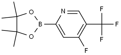 4-fluoro-2-(4,4,5,5-tetramethyl-1,3,2-dioxaborolan-2-yl)-5-(trifluoromethyl)pyridine|