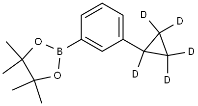 2-(3-(cyclopropyl-d5)phenyl)-4,4,5,5-tetramethyl-1,3,2-dioxaborolane Structure