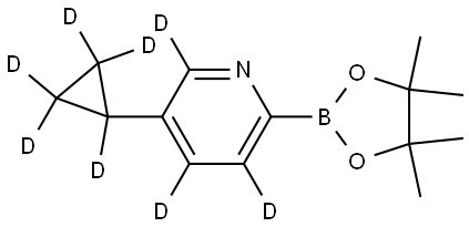 5-(cyclopropyl-d5)-2-(4,4,5,5-tetramethyl-1,3,2-dioxaborolan-2-yl)pyridine-3,4,6-d3|