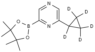 2-(cyclopropyl-d5)-6-(4,4,5,5-tetramethyl-1,3,2-dioxaborolan-2-yl)pyrazine|