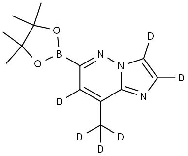 8-(methyl-d3)-6-(4,4,5,5-tetramethyl-1,3,2-dioxaborolan-2-yl)imidazo[1,2-b]pyridazine-2,3,7-d3|