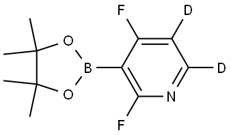 2,4-difluoro-3-(4,4,5,5-tetramethyl-1,3,2-dioxaborolan-2-yl)pyridine-5,6-d2 Structure