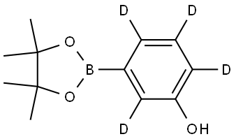 3-(4,4,5,5-tetramethyl-1,3,2-dioxaborolan-2-yl)phen-2,4,5,6-d4-ol 结构式