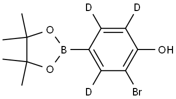 2-bromo-4-(4,4,5,5-tetramethyl-1,3,2-dioxaborolan-2-yl)phen-3,5,6-d3-ol Structure