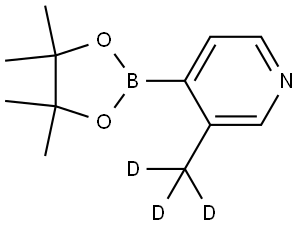 3-(methyl-d3)-4-(4,4,5,5-tetramethyl-1,3,2-dioxaborolan-2-yl)pyridine Structure