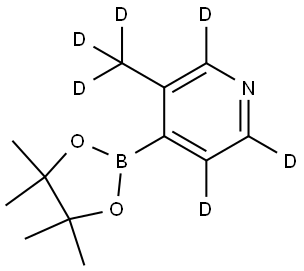 3-(methyl-d3)-4-(4,4,5,5-tetramethyl-1,3,2-dioxaborolan-2-yl)pyridine-2,5,6-d3 Structure