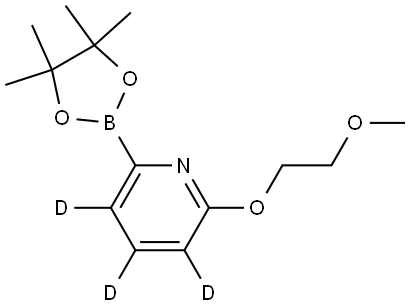 2-(2-methoxyethoxy)-6-(4,4,5,5-tetramethyl-1,3,2-dioxaborolan-2-yl)pyridine-3,4,5-d3 Structure