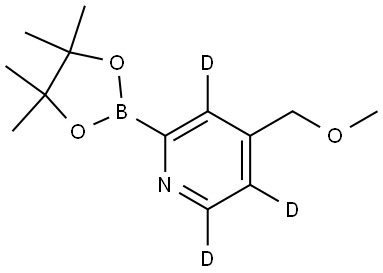 4-(methoxymethyl)-2-(4,4,5,5-tetramethyl-1,3,2-dioxaborolan-2-yl)pyridine-3,5,6-d3 Structure