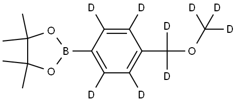 2-(4-((methoxy-d3)methyl-d2)phenyl-2,3,5,6-d4)-4,4,5,5-tetramethyl-1,3,2-dioxaborolane 结构式