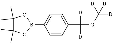 2-(4-((methoxy-d3)methyl-d2)phenyl)-4,4,5,5-tetramethyl-1,3,2-dioxaborolane Structure