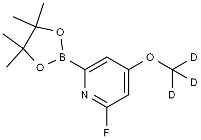 2-fluoro-4-(methoxy-d3)-6-(4,4,5,5-tetramethyl-1,3,2-dioxaborolan-2-yl)pyridine|