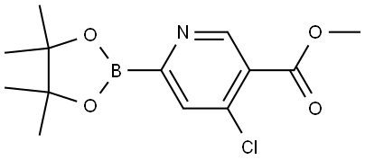 4-氯-5-(甲氧基羰基)吡啶-2-硼酸频哪醇酯,2710293-32-4,结构式