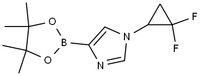 1-(2,2-difluorocyclopropyl)-4-(4,4,5,5-tetramethyl-1,3,2-dioxaborolan-2-yl)-1H-imidazole,2710293-83-5,结构式