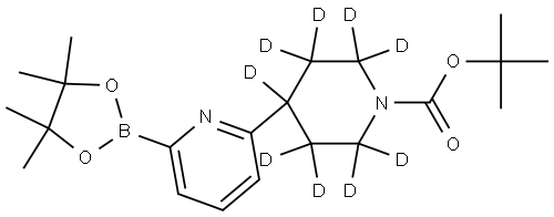 2710294-84-9 tert-butyl 4-(6-(4,4,5,5-tetramethyl-1,3,2-dioxaborolan-2-yl)pyridin-2-yl)piperidine-1-carboxylate-2,2,3,3,4,5,5,6,6-d9