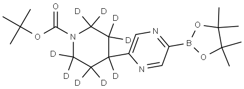 tert-butyl 4-(5-(4,4,5,5-tetramethyl-1,3,2-dioxaborolan-2-yl)pyrazin-2-yl)piperidine-1-carboxylate-2,2,3,3,4,5,5,6,6-d9|
