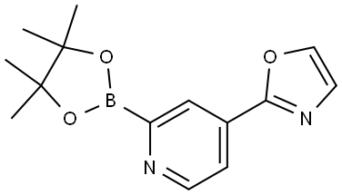 2-(2-(4,4,5,5-tetramethyl-1,3,2-dioxaborolan-2-yl)pyridin-4-yl)oxazole Structure