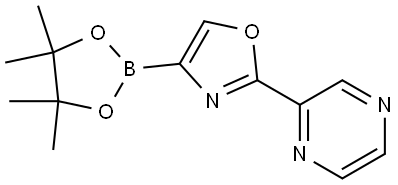 2-(pyrazin-2-yl)-4-(4,4,5,5-tetramethyl-1,3,2-dioxaborolan-2-yl)oxazole|