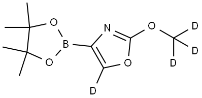 2710297-74-6 2-(methoxy-d3)-4-(4,4,5,5-tetramethyl-1,3,2-dioxaborolan-2-yl)oxazole-5-d