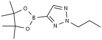 2-propyl-4-(4,4,5,5-tetramethyl-1,3,2-dioxaborolan-2-yl)-2H-1,2,3-triazole Struktur