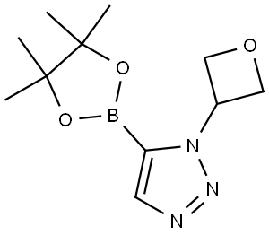 1-(oxetan-3-yl)-5-(4,4,5,5-tetramethyl-1,3,2-dioxaborolan-2-yl)-1H-1,2,3-triazole,2710298-15-8,结构式