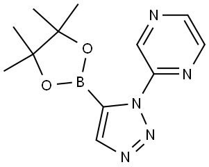 2-(5-(4,4,5,5-tetramethyl-1,3,2-dioxaborolan-2-yl)-1H-1,2,3-triazol-1-yl)pyrazine,2710298-31-8,结构式